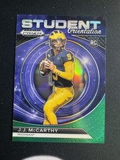 2024 Panini Prizm Draft Picks - Student Orientation Green #SO-JJM JJ McCarthy