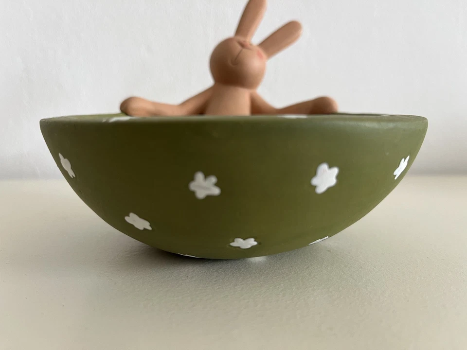 Hasenbande Räder Schale Hase Aus Keramik Hasenskulptur - Bild 2 von 4