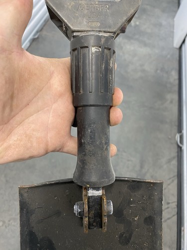 USGI Military Gerber 2000 Entrenching Tool Etool Shovel w Coyote USMC Cover #4 - 第 3/14 張圖片
