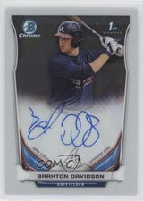 2014 Bowman Draft Chrome Draft Pick Auto Braxton Davidson #BCA-BD Auto qw7