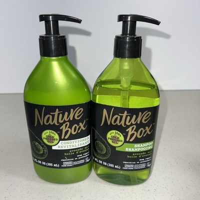 Nature Box Avocado Oil Shampoo & Conditioner 13oz Cold Pressed Oil 