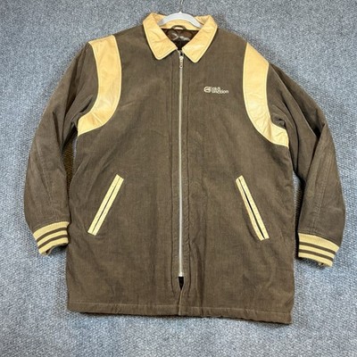 Rare Vintage Y2K Ecko Function Varsity Bomber Corduroy Leather Jacket Mens 2XL