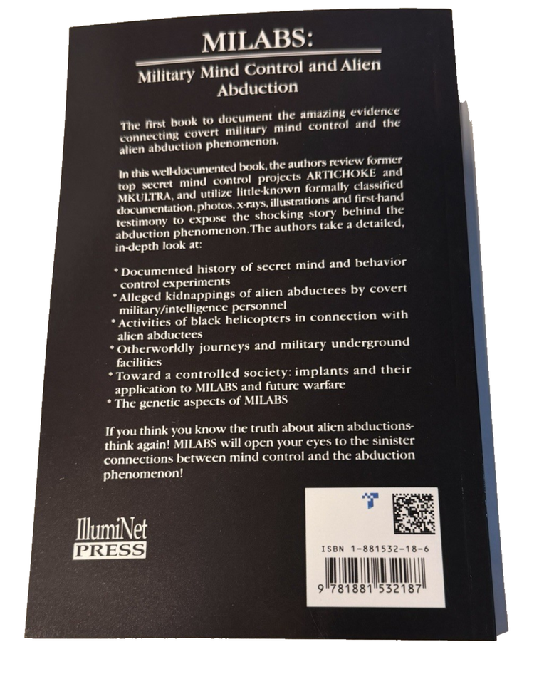 Milabs : Military Mind-Control and Alien Abductions by Helmut Lammer and Marion | eBay