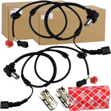2x ABS-SENSOR + FEBI KLEMMHÜLSE VORNE LINKS-...