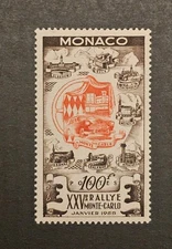 MONACO SC# 333 MONTE CARLO RALLY- MNH-1955