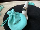 Tiffany & Co 1999  Hematite Ring 925 Sterling w 18K Gold Size 6.75