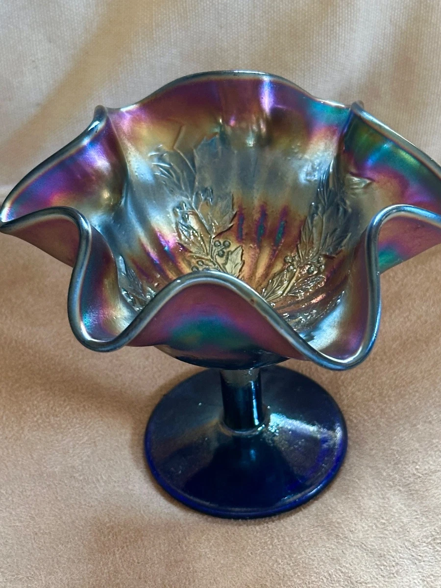 フェントン バタフライ柄カーニバルグラス ヴィンテージ Antique