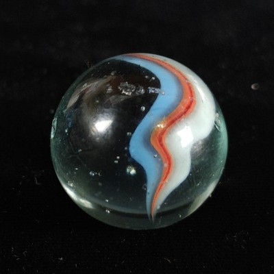 Vintage Marble - Cats Eye Shooter Boulder Lightning Bolt 1.10''