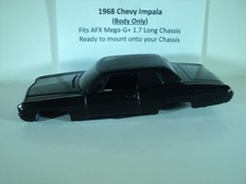 HO scale Slot Car Custom Resin body only Black 1968 Chevy Impala Fits AFX
