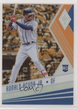 2018 Panini Chronicles Phoenix Orange Prizm 153/199 Ronald Acuna Jr #21 2x6