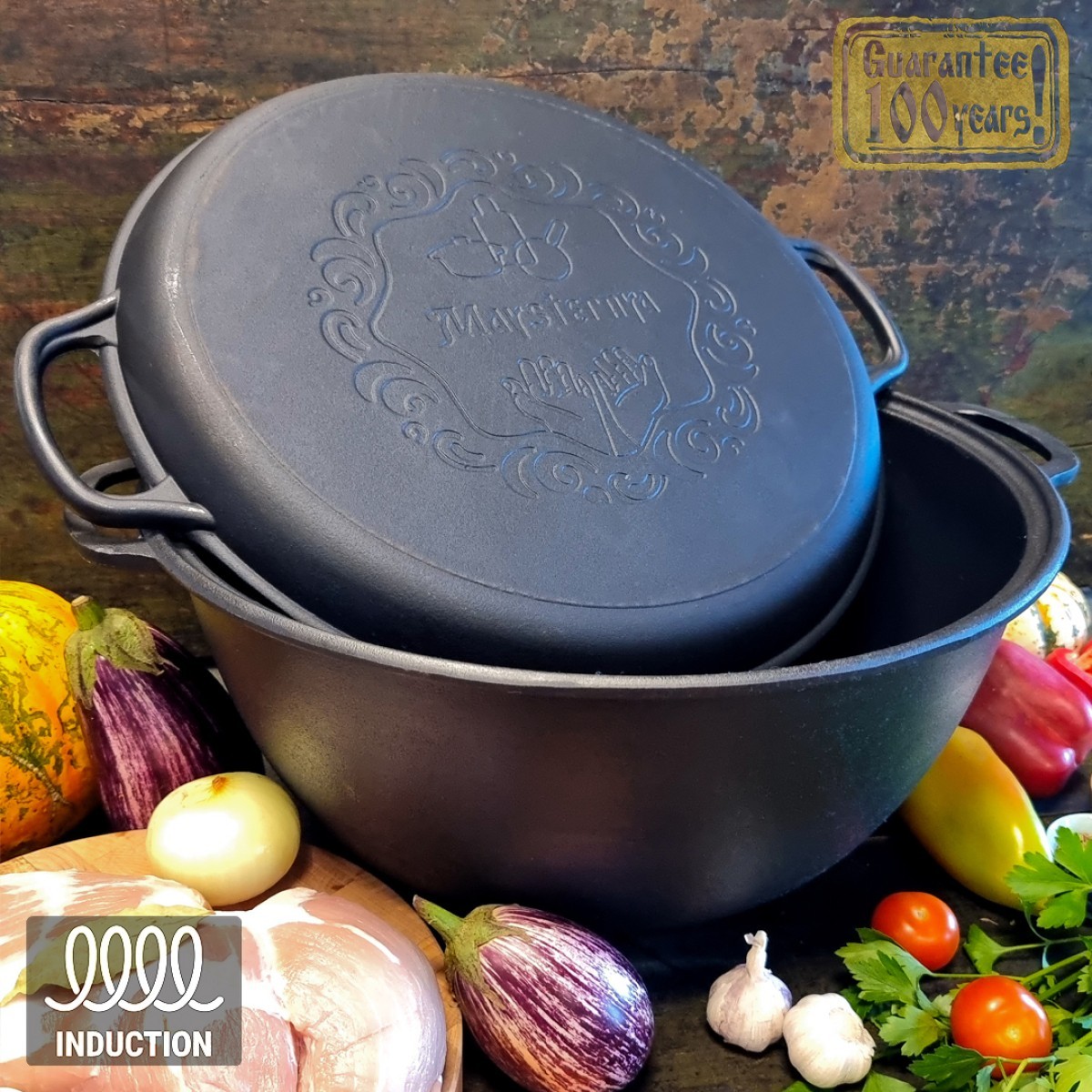 18 L Maysternya Cast Iron Kazan Cauldron Pilaf Lagman Kazan Казан ...