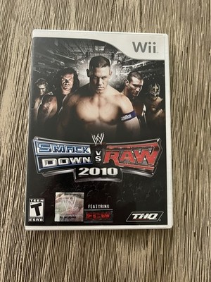 WWE SmackDown vs. Raw 2010 Featuring ECW (Nintendo Wii, 2009) Complete