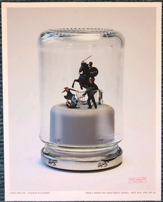 James Cauty Design solution Riot In A Jam Jar Rare Numbered One Giclee Low Edt.