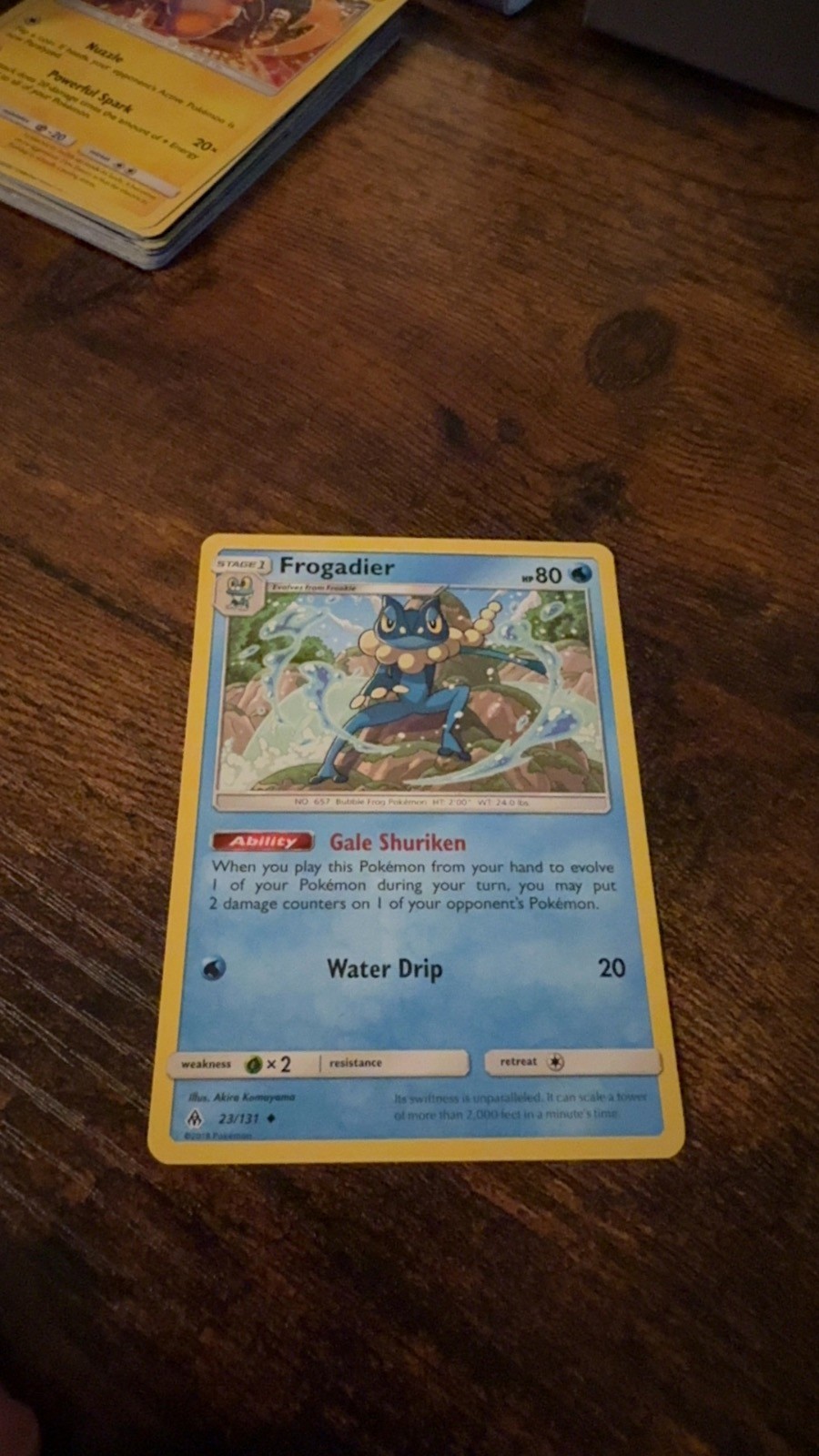 Frogadier 23/131 Uncommon Forbidden Light Pokemon Lightly Played