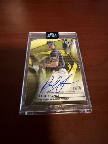 Paul Skenes [Gold Refractor] #CBA-PS 2025 Topps Chrome Black Autograph card