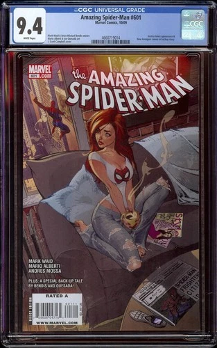 Amazing Spider-Man # 601 CGC 9.4 White (Marvel, 2009) J. Scott Campbell cover