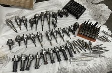 Command Systems / Haimer/Slimline Etc. CNC Tooling Lot Assortment Collet Chucks