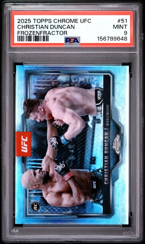 Christian Duncan [FrozenFractor] #51 2025 Topps Chrome UFC card