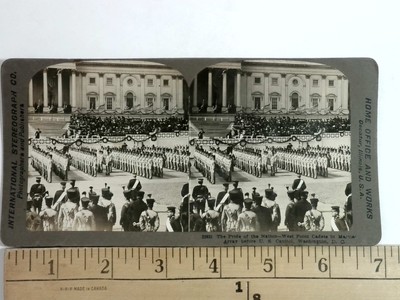 West Point Cadets in Martial Array Before U.S. Capitol Washington DC Stereoview