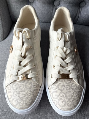 #ad GBG LOS ANGELES Quilted Logo Beige Gold Women#x27;s Athletic Sneaker for Walking $29.90