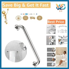 Zuext 16 Inch Satin Brushed Nickel Bathroom Grab Bar Stainless Steel Safety H...