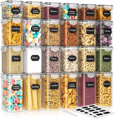 SNSLXH Food Storage Containers with Lids 24 pcs BPA Free BRAND NEW!