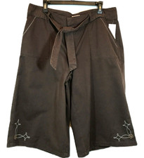 z Brown Wide Leg CATO Crop Pants Choose Size 10 14 18 Embroidered Pockets NWOT