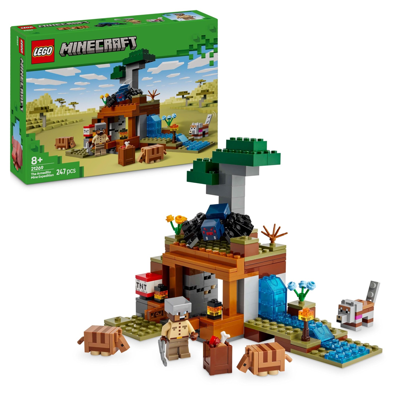 Ideale Regalo Minecraft: LEGO 21269 Miniera Armadillo per Bambini