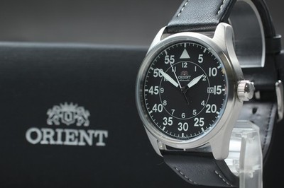 [Mint] ORIENT Automatic F672-UAF0 Black Dial Pilot 42mm Men's Watch from Japan