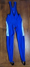 Mens XL Cycling Bibtights Fleece Italy 30" 16.5" (8/10) Thermal Polyamide