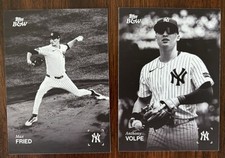 2025 Topps Black & White - Max Fried & Anthony Volpe - New York Yankees