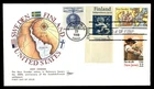 Mayfairstamps US FDC 1988 New Sweden and Finland Map First Day Cover aaz_92825