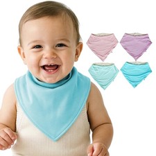 Bandana Bibs, Absorbent Baby Bib for Drooling, Feeding  Teething With Adjust...