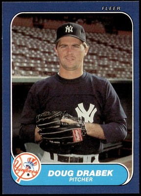 1986 Fleer Update #U-36 Doug Drabek Rookie E1