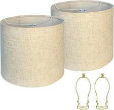 Lampshades Set of 2, 13" Top x 13" Bottom x 10" High, Drum Lamp shades  Medium...