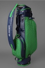 BNIBWT deadstock Adidas Originals Golf Stand Bag Navy/Green & towel SOLD OUT wow