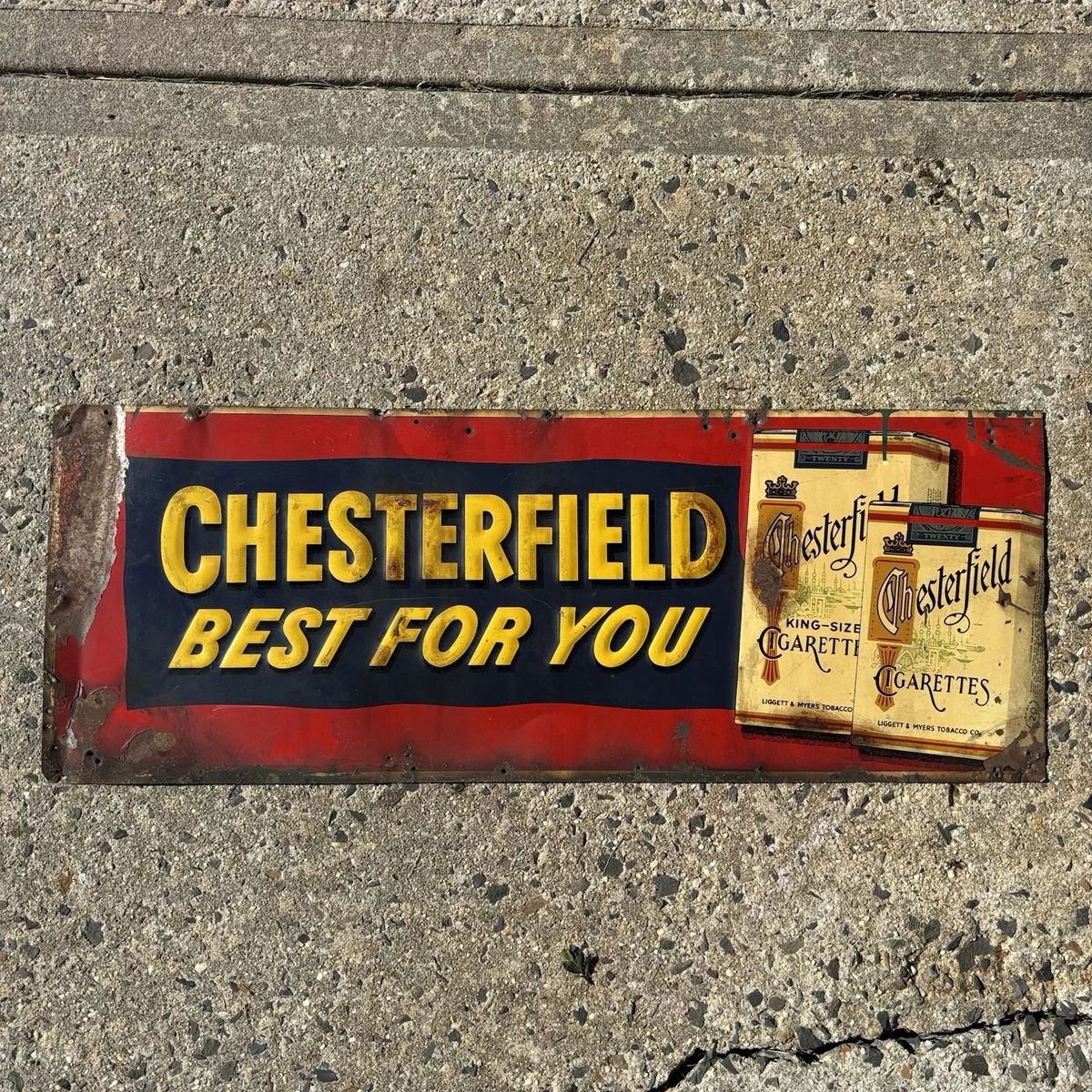 CHESTERFIELD Cigarettes Pack Metal Aluminum Box***BRANDNEW