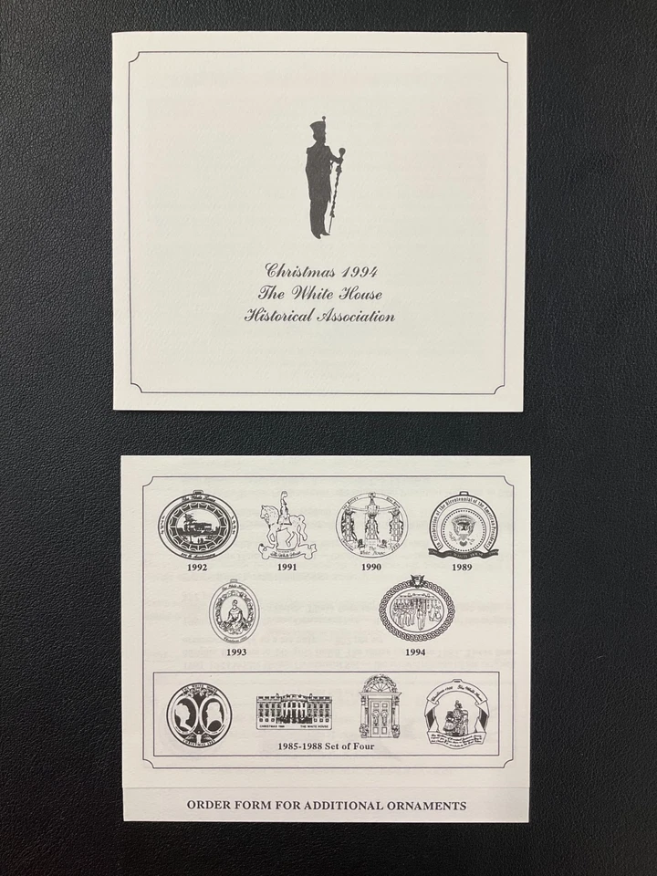 1994 The White House Historical Association adorno de Navidad hermoso ¡con caja! Foto 3 de 3