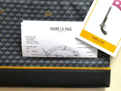 Fauré Le Page, Pochette, Farbe Paris Blue, neu Größe 35, geprüftes Original - Bild 1 von 4