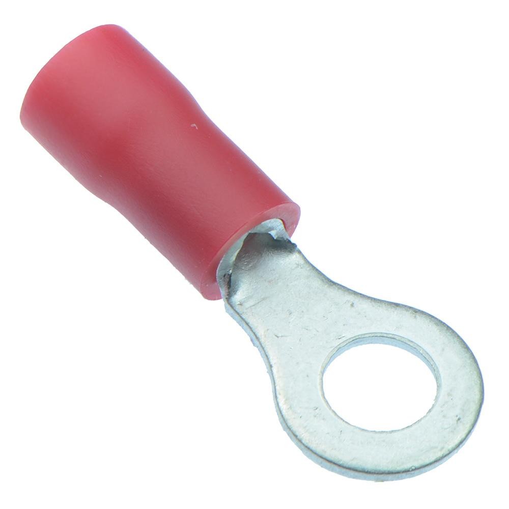 25 x Red 4.3mm Insulated Crimp Ring Terminal Connector