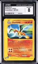 2002 POKEMON: E-CARD SERIES [EX] EXPEDITION BASE SET #40/165 CHARIZARD CGC 8
