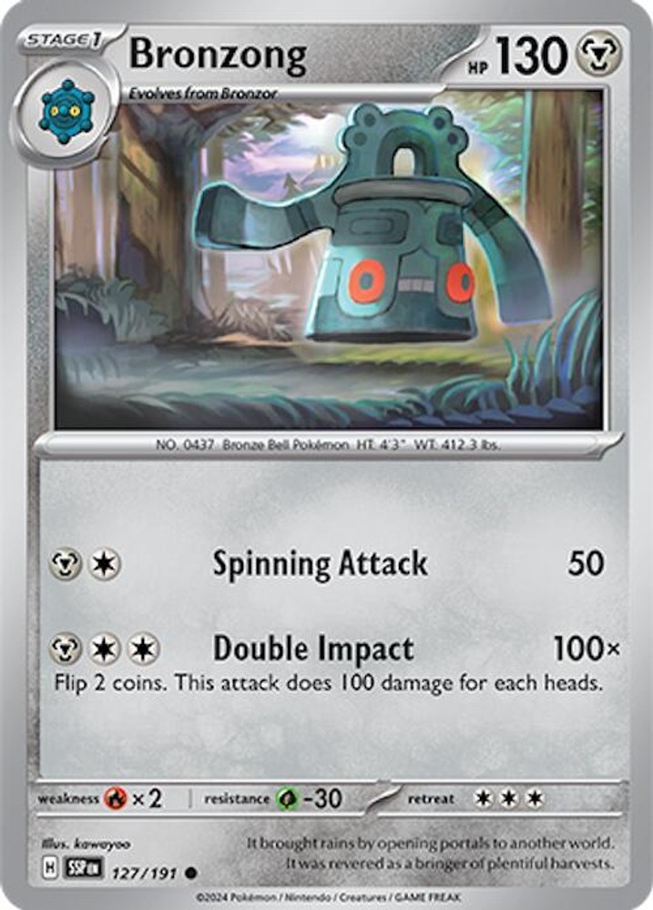 Bronzong SSP 127/191 Common Reverse Holofoil NM