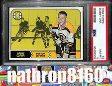 1968 Topps Hockey #2 Bobby Orr HOF Boston Bruins PSA 8 NM-MT 16761