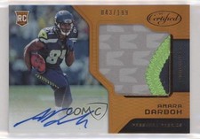 2017 Certified Freshman Fabric Signatures Mirror Orange Amara Darboh Auto fl4
