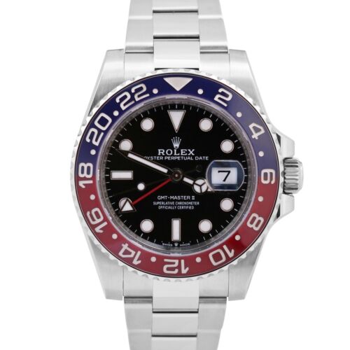 MINT 2023 Rolex GMT-Master II 126710 BLRO PEPSI Red Blue Oyster Date 40mm Watch