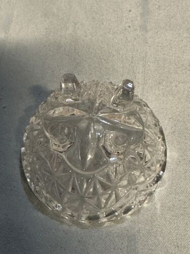 Hofbauer Vintage Crystal Trinket Box with Bird West Germany *No Box - Picture 7 of 8