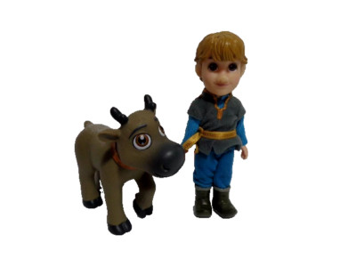 DISNEY ANIMATOR COLLECTOR SERIES 5'' KRISTOFF AND BABY SVEN