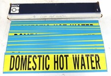 BRADY 36355 DOMESTIC HOT WATER PIPE MARKER, BOX OF 15