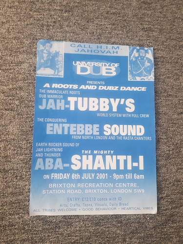 THREE " ORIGINAL " UNIVERSITY OF DUB " POSTERS " BRIXTON REC " 90"s / 2000"s - Picture 2 of 7