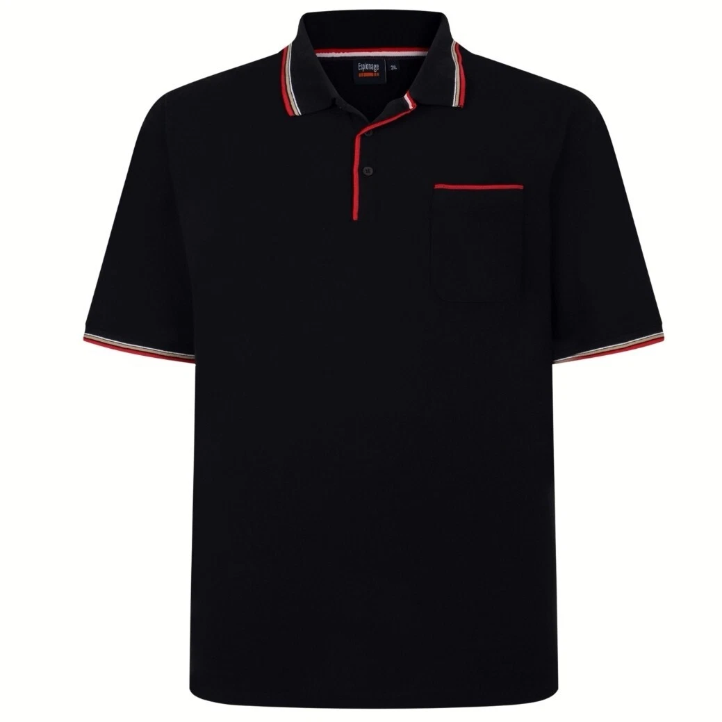 ESPIONAGE P203 TIPPED POLO SHIRT 2XL3XL4XL5XL6XL7XL8XL